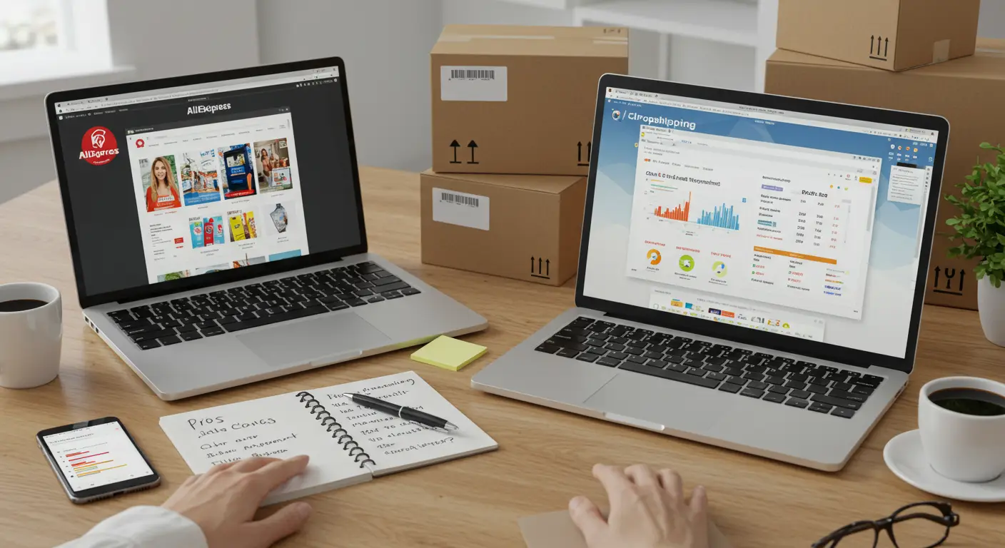 AliExpress offers a vast product range and direct supplier access, making it ideal for beginners, while CJDropshipping provides faster shipping, customisation, and better support, suiting businesses seeking more control and branded experiences.