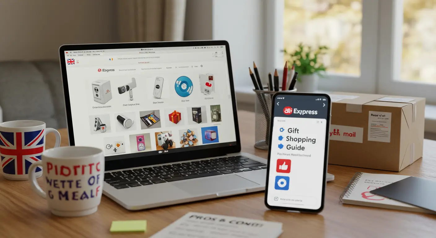 AliExpress offers UK buyers a vast range of affordable gifts with unique options, but delivery times can be long and some product quality may vary.