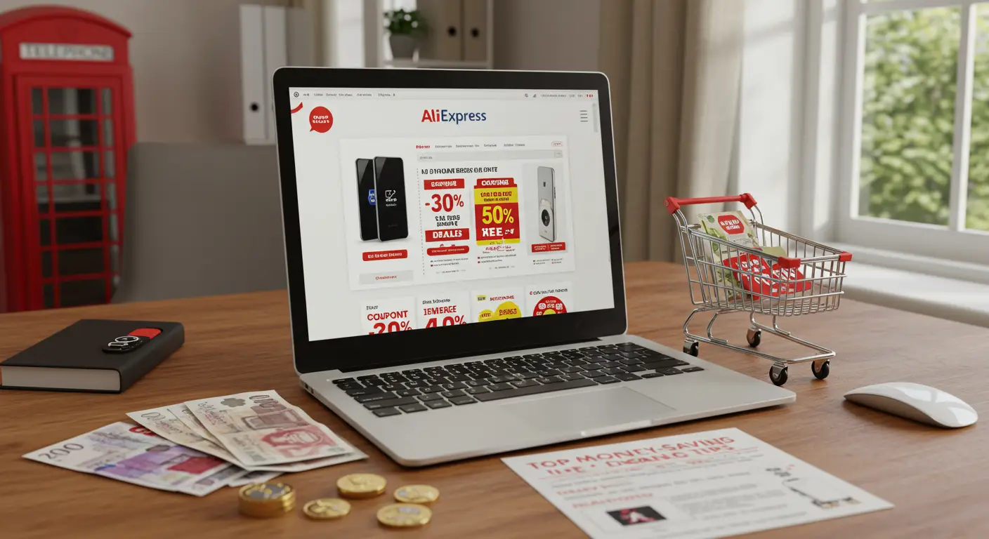 Compare prices, use voucher codes, watch for flash sales, choose free shipping, and check seller ratings to save money on AliExpress orders from the UK.