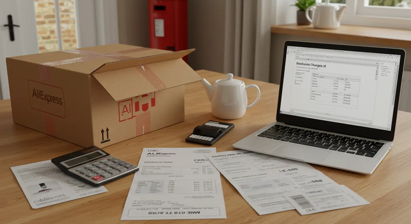 Customs charges on AliExpress deliveries to the UK typically include 20% VAT on orders over £135, plus possible customs duties and a handling fee from the courier.
