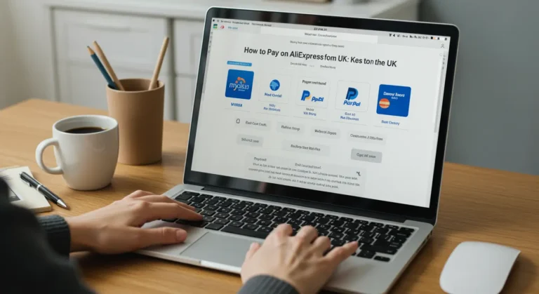 Paying on AliExpress from the UK using debit or credit cards, PayPal, and other secure online payment options for safe and convenient shopping.