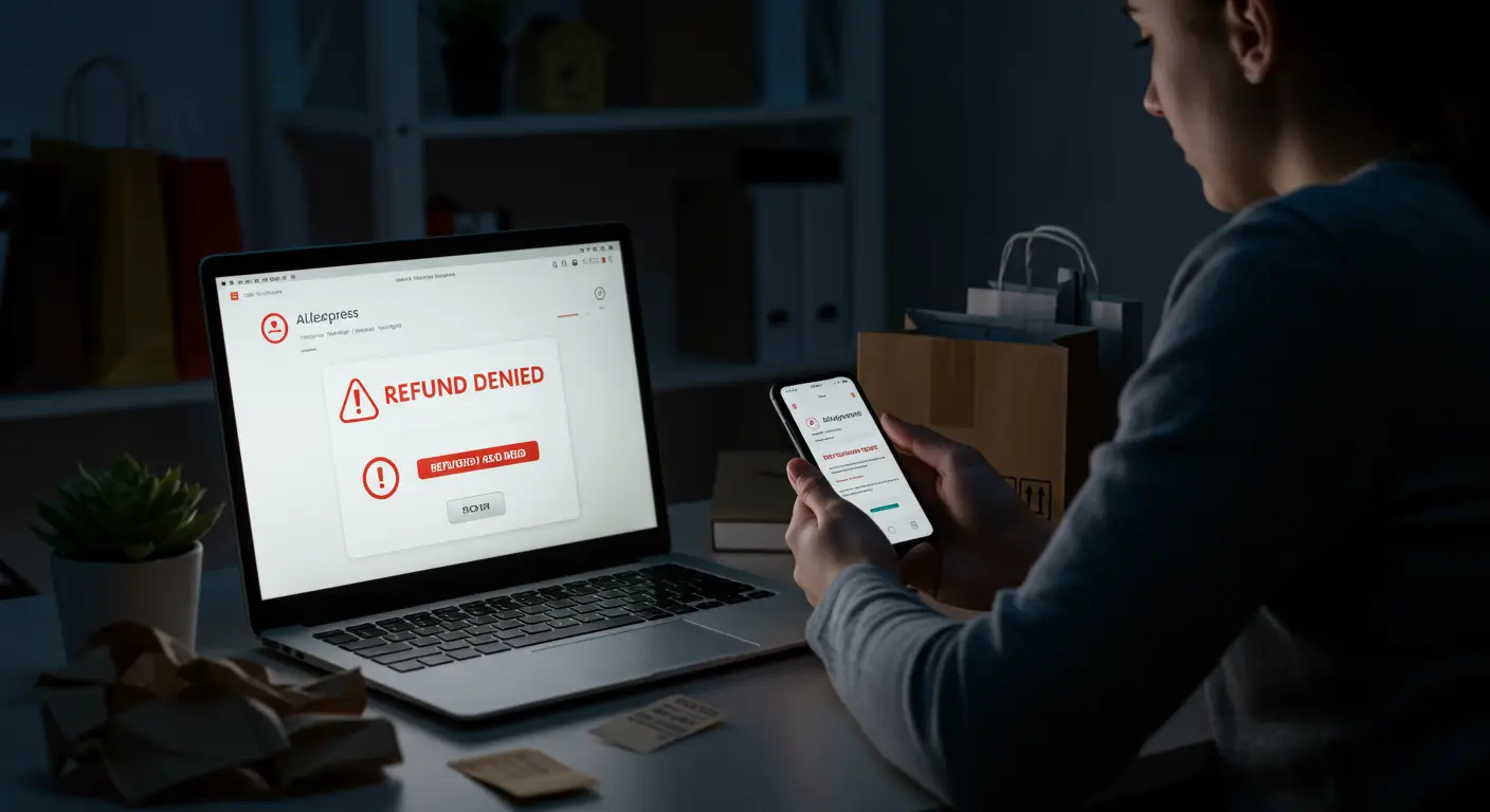 If the seller rejects your refund request on AliExpress, you can escalate the dispute to AliExpress customer service, who will review the case and make a final decision.