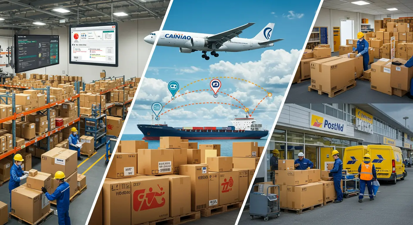PostNL and Cainiao partner with AliExpress to handle the international shipping and local delivery of parcels, with Cainiao managing logistics from China and PostNL handling final delivery in the Netherlands and other European countries.