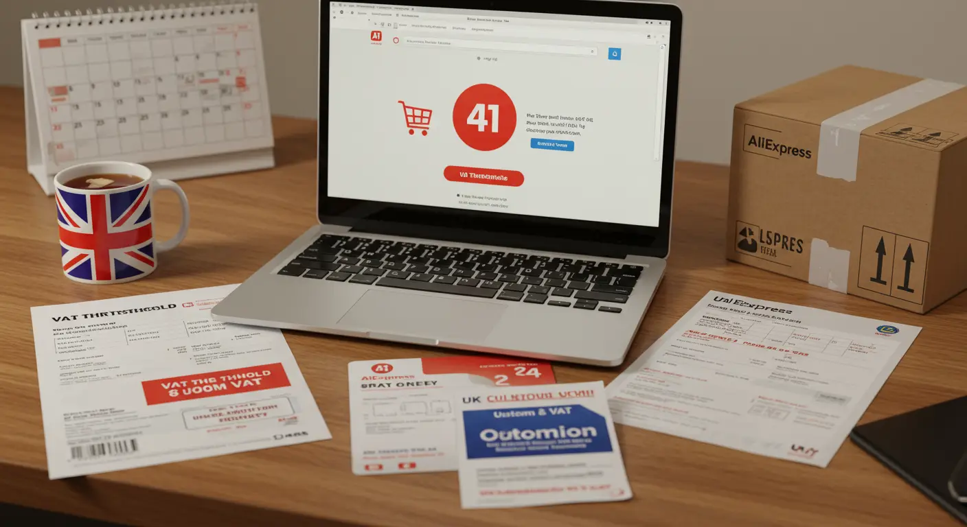 The VAT threshold for AliExpress in the UK is zero, meaning all goods imported into the UK from AliExpress are subject to VAT regardless of their value.