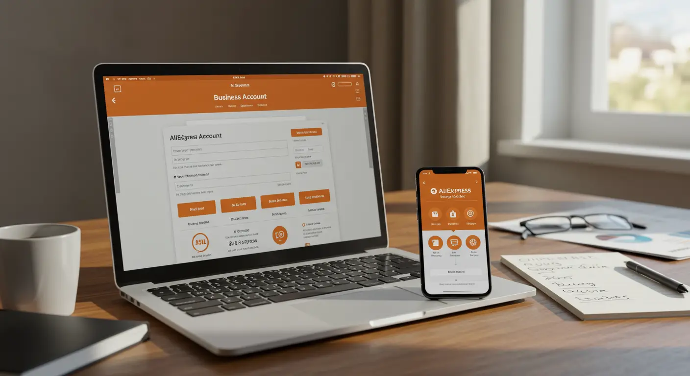 To create and use an AliExpress business account, visit the AliExpress website, select 