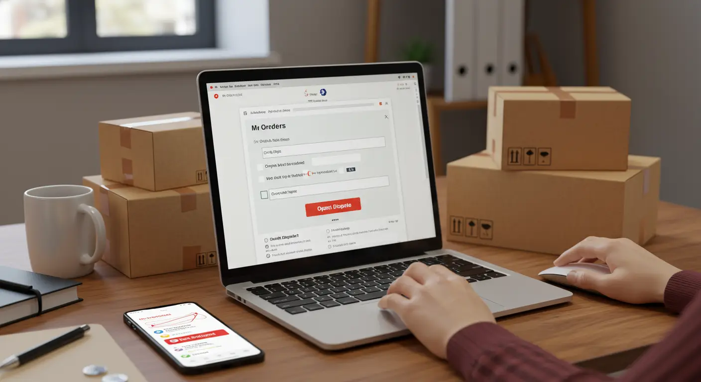 To file a dispute for a late or undelivered AliExpress order, log in to your account, go to