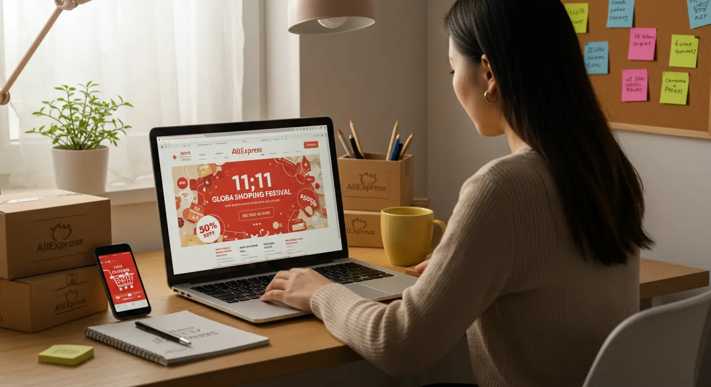 To shop on AliExpress during big sales like 11.11 or Black Friday, create an account, add desired items to your basket in advance, use available coupons, and check out quickly as soon as the discounts go live to secure the best deals.