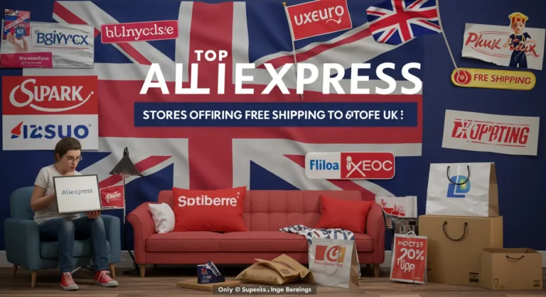 Top AliExpress stores offering free UK shipping, showcasing trending products, reliable sellers, and convenient online shopping for British customers seeking great deals.