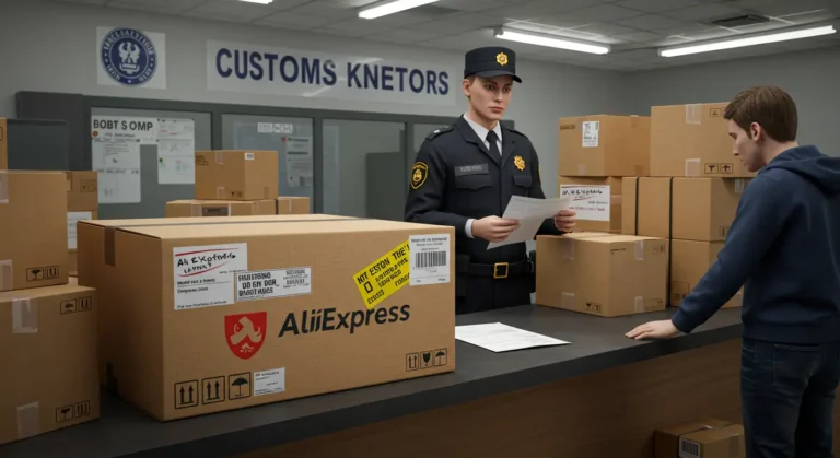 Unpaid customs charges on Aliexpress orders may result in parcel being held, returned to sender, or destroyed, affecting online shopping experience.