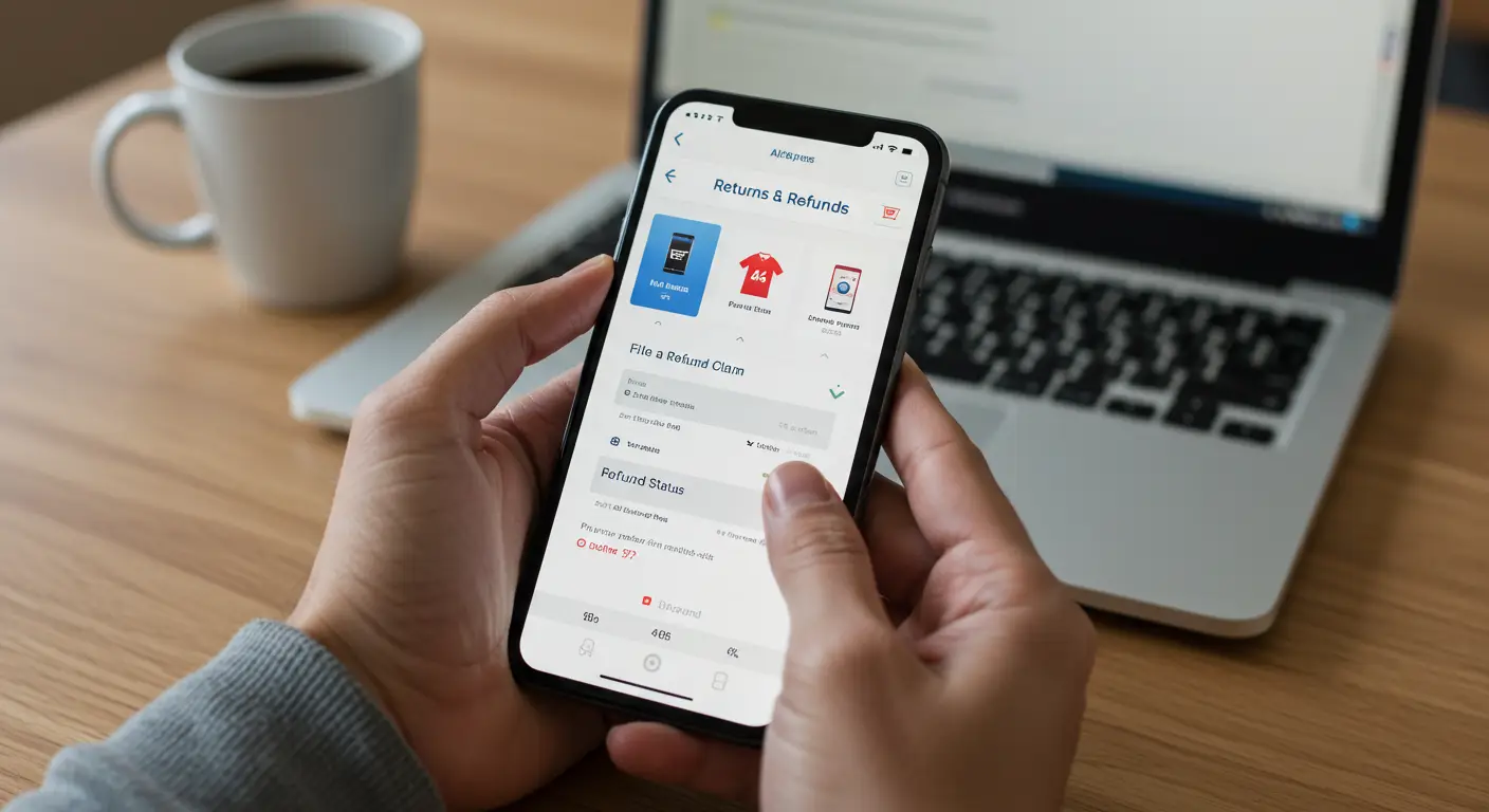 Yes, you can file a refund claim via the AliExpress app by selecting your order, choosing 'open dispute', and following the provided steps.